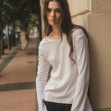 Blanca  Top Manga Campana